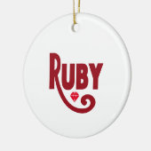 Décoration En Céramique Ruby (Gauche)