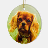 Décoration En Céramique Ruby Cavalier King Charles Spaniel (Gauche)