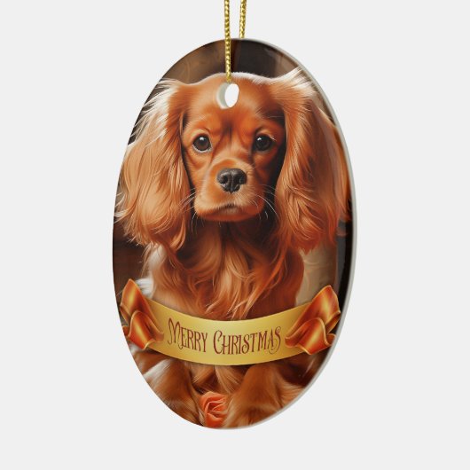 Décoration En Céramique Ruby Cavalier King Charles Spaniel (Gauche)
