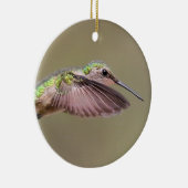 Décoration En Céramique Ruby Red Throat Hummingbird Ornament (Droite)