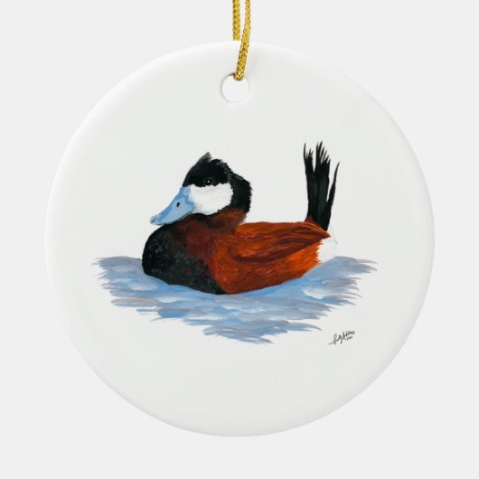 Décoration En Céramique Ruddy Duck (Devant)