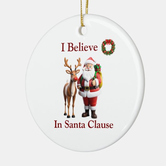 Décoration En Céramique Rudolf le renne rouge (Gauche)