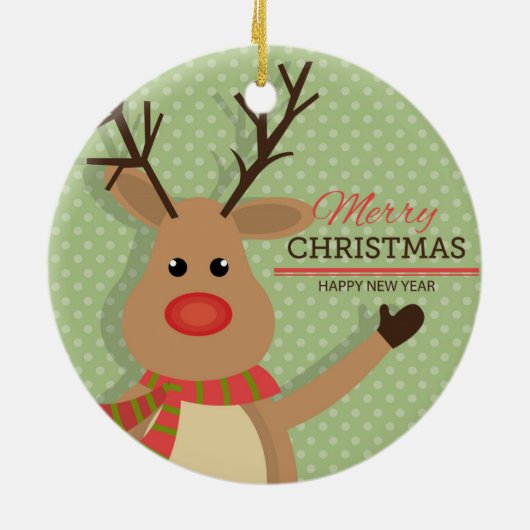 Décoration En Céramique Rudolph (Dos)