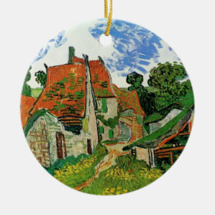Décoration En Céramique Rue du village par Vincent van Gogh