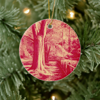 Décoration En Céramique Rues d'or (Rouge) -
