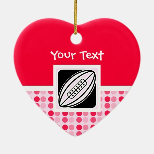 Décoration En Céramique Rugby mignon (Dos)