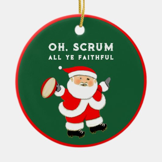 Décoration En Céramique Rugby personnalisé 2023 Collectible (Devant)