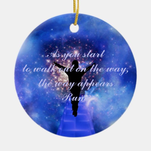 Décoration En Céramique Rumi Faites confiance au chemin (Devant)