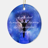 Décoration En Céramique Rumi Faites confiance au chemin (Gauche)