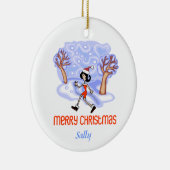 Décoration En Céramique RunnerChick a personnalisé l'ornement (Droite)