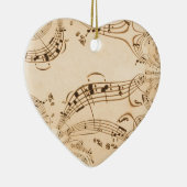 Décoration En Céramique Rustic Antique Musical Notes (Droite)