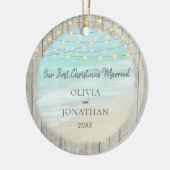 Décoration En Céramique Rustic Beach Nouvelle photo Noël (Gauche)