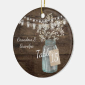 Décoration En Céramique Rustic Grange Mariage Wood Mason Jar Babys Respire (Gauche)