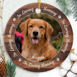 Décoration En Céramique Rustique Dans Amour Mémoire Chien Photo Animal Mem