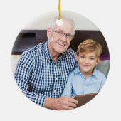 Décoration En Céramique Rustique En Mémoire Amoureuse Photo (Dos)