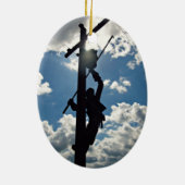 Décoration En Céramique Rusty the Lineman Ornament (Dos)