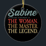 Décoration En Céramique Sabine Nom I Vintage Beach I Personnalisé Sabine<br><div class="desc">Sabine Nom I Vintage Beach I Personnalisé Sabine Don. Un cadeau parfait pour votre père, maman, papa, hommes, femmes, amis et membres de la famille le jour de Thanksgiving, Noël, Fête des mères, Fête des pères, 4 juillet, 1776 Jour indépendant, Fête des anciens combattants, Fête de l'Halloween, Fête de Patrick...</div>