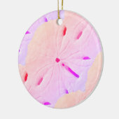 Décoration En Céramique Sable Dollar Plage rose violet Ombre Artistique 20 (Gauche)