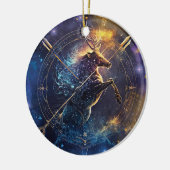 Décoration En Céramique Sagittarius signe Zodiaque Aquarelle Design (Gauche)