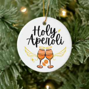 Décoration En Céramique Saint Aperoli Drôle Tendance Aperol Spritz Déclara