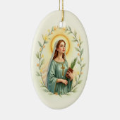 Décoration En Céramique Saint Dymphna dévotionnel catholique (Droite)