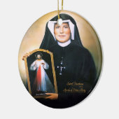 Décoration En Céramique Saint Faustina, Miséricorde divine (Gauche)