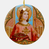 Décoration En Céramique Saint Louis IX le roi (BK 004) (Dos)