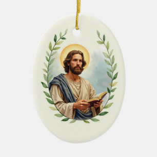 Décoration En Céramique Saint Matthieu que la paix et les bénédictions de