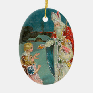 Décoration En Céramique Saint Nicolas de Noël