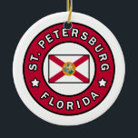 Décoration En Céramique Saint-Pétersbourg, Floride<br><div class="desc">St Petersburg Floride</div>