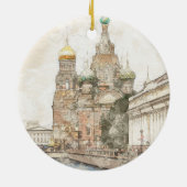 Décoration En Céramique Saint-Pétersbourg, Russia (Dos)