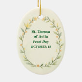 Décoration En Céramique Sainte Thérèse d'Avila (Dos)