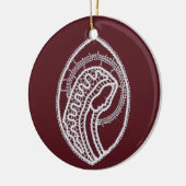 Décoration En Céramique Sainte Vierge Marie, dentelle (Gauche)