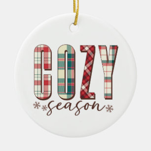 Décoration En Céramique Saison cosy de cadeaux de Noël