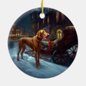 Décoration En Céramique Saison de Noël de Vizsla (Dos)