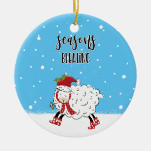 Décoration En Céramique saison des coups de mouton d'agneau blague drôle 