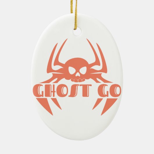 Décoration En Céramique Saison Éffrayante de Ghost Go (Dos)
