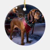 Décoration En Céramique Saison Festive de Noël de Bloodhound (Dos)