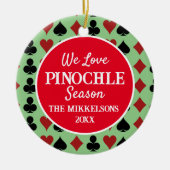 Décoration En Céramique Saison I Love Pinochle (Devant)