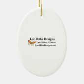 Décoration En Céramique Sakura Cherry Fleurit Dans Le Bleu (Dos)