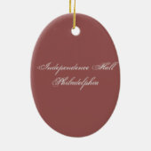 Décoration En Céramique Salle de l'Indépendance Philadelphie (Dos)