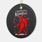 Décoration En Céramique Salutation de Noël de Krampus Xmas (Gauche)