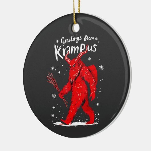 Décoration En Céramique Salutation de Noël de Krampus Xmas (Gauche)
