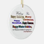 Décoration En Céramique Salutation multi de vacances (Droite)
