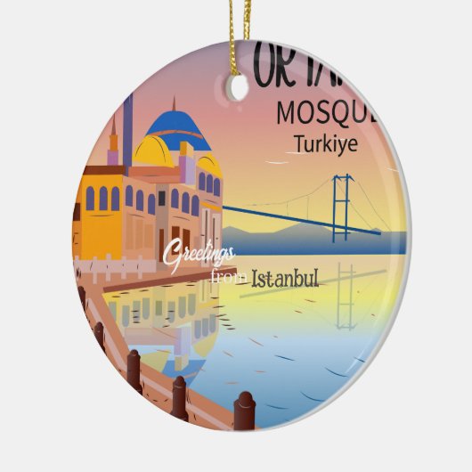 Décoration En Céramique Salutations de l'Ornement d'Istanbul Turquie (Gauche)