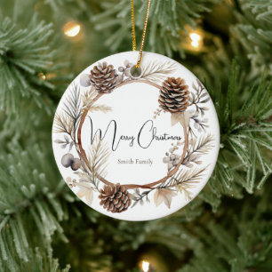 Décoration En Céramique Salutations de Noël