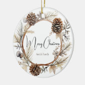 Décoration En Céramique Salutations de Noël (Gauche)