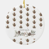 Décoration En Céramique Salutations de Noël (Dos)