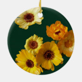 Décoration En Céramique Salutations Gerbera (Dos)