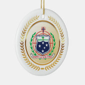 Décoration En Céramique Samoa Armoiries (Droite)